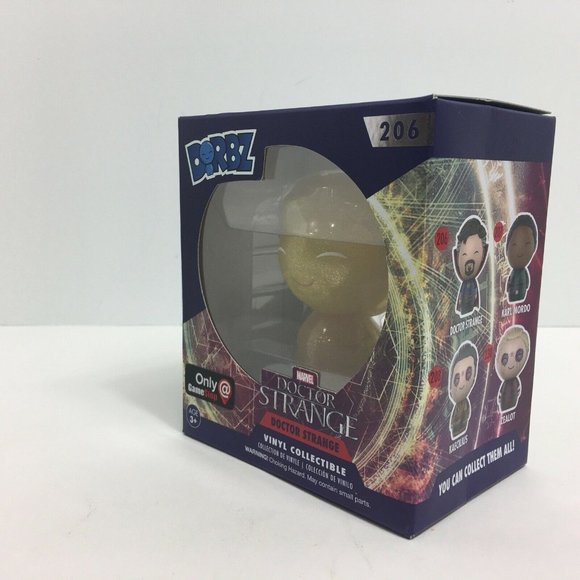 Funko Dorbz Doctor Strange 206 Marvel GameStop Exclusive Gold Sparkles Vinyl New - Picture 10 of 12